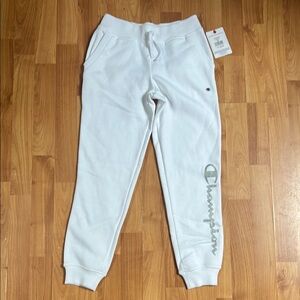 Champion Kids White Jogger Pants